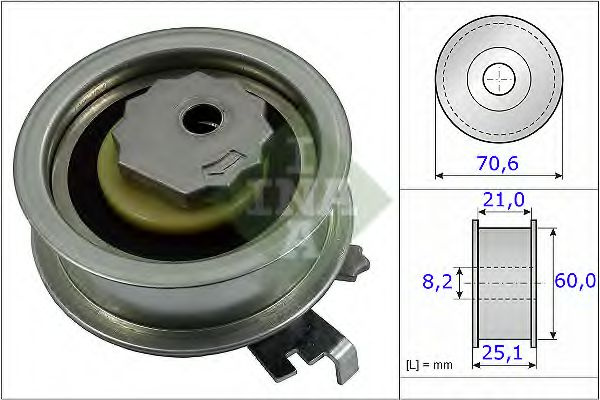 Rola intinzator curea distributie SKODA OCTAVIA 3 Combi (5E5) (2012 - 2016) INA 531 0882 10