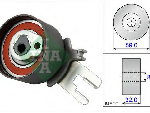 Rola intinzator curea distributie VOLVO C30 (2006 - 2012) INA 531 0859 10