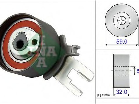 Rola intinzator,curea distributie VOLVO XC70 II (2007 - 2016) INA 531 0859 10 piesa NOUA