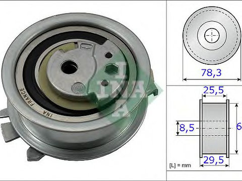 Rola intinzator curea distributie VW CADDY IV combi (Saab, SAJ) (2015 - 2016) INA 531 0825 10