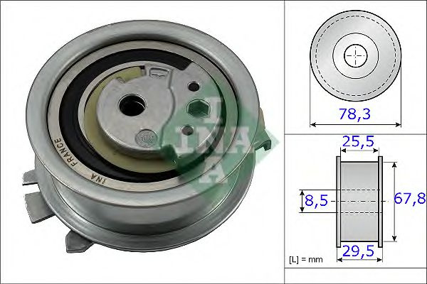 Rola intinzator curea distributie VW CRAFTER 30-35 bus (2E_) (2006 - 2016) INA 531 0825 10