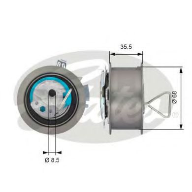 Rola intinzator curea distributie VW GOLF 5 Variant (1K5) (2007 - 2009) GATES T43091