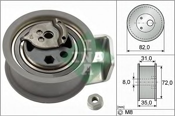 Rola intinzator,curea distributie VW GOLF IV Variant (1J5) (1999 - 2006) INA 531 0436 20 piesa NOUA