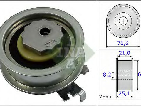 Rola intinzator,curea distributie VW GOLF VI Cabriolet (517) (2011 - 2020) INA 531 0882 10