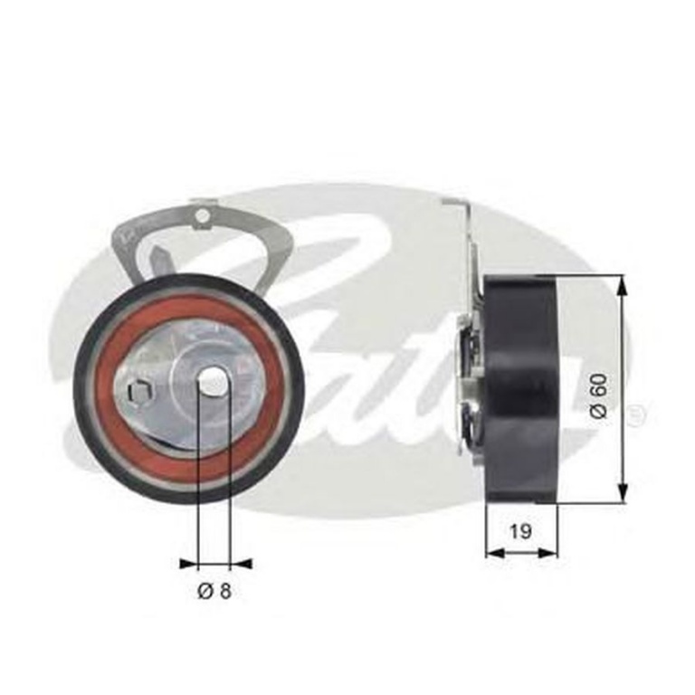 Rola Intinzator curea SKODA ROOMSTER 5J GATES T431