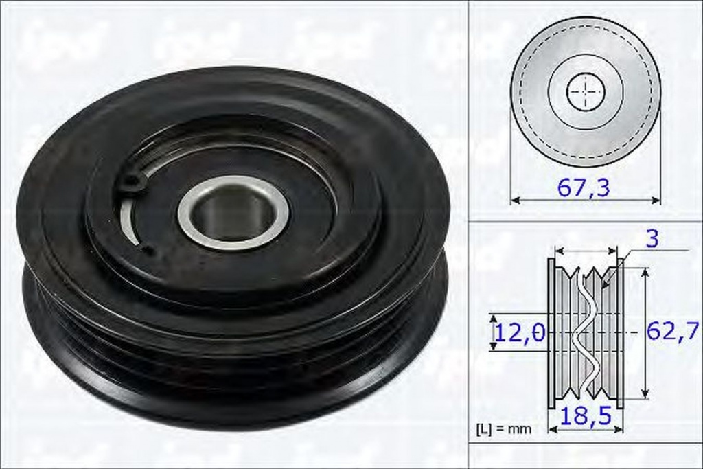 Rola Intinzator curea TOYOTA PRIUS hatchback NHW20 IPD 153822
