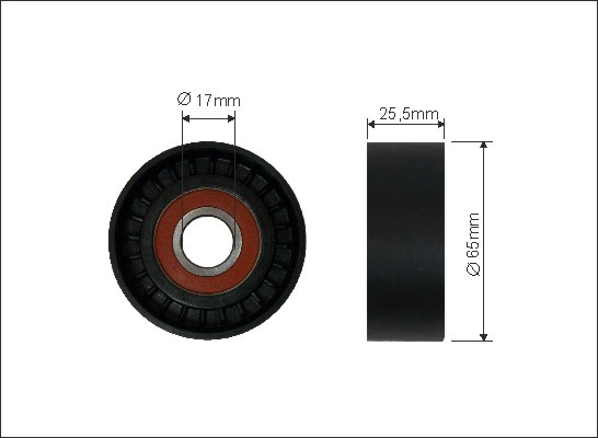 Rola intinzator,curea transmisie (0589 CAFFARO) AUDI,SEAT,SKODA,VW