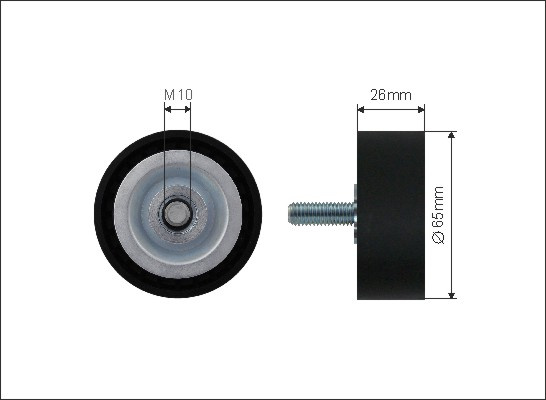 Rola intinzator,curea transmisie (500017 CAFFARO) BMW