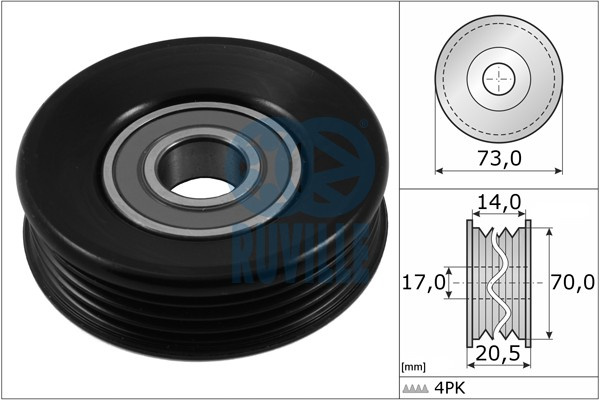 Rola intinzator,curea transmisie (56985 EVR) HONDA,ROVER,SUBARU