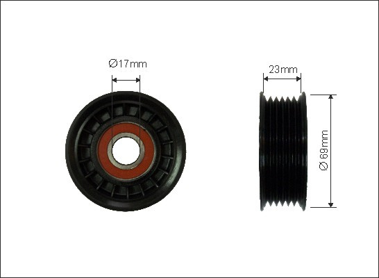 Rola intinzator,curea transmisie (8498 CAFFARO) FORD