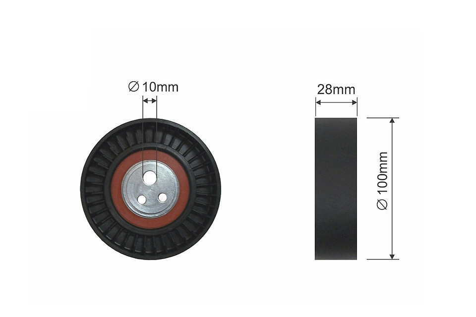 ROLA INTINZATOR CUREA TRANSMISIE, ALFA ROMEO 166, FIAT MAREA, LANCIA KAPPA, KAPPA SW, THESIS 2.0-3.0 08.94-07.09