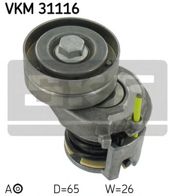 Rola intinzator,curea transmisie AUDI A1 (8X1, 8XK, 8XF) (2010 - 2016) SKF VKM 31116