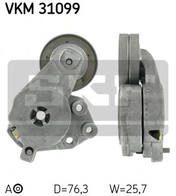 Rola intinzator,curea transmisie AUDI A1 (8X1, 8XK, 8XF) (2010 - 2016) SKF VKM 31099