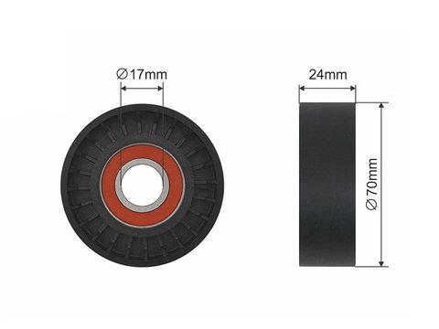 ROLA INTINZATOR CUREA TRANSMISIE, AUDI A3 1.9 tdi 2000-,FORD GALAXY 1.9 tdi 2000-,SKODA OCTAVIA 1.9 tdi 2002-,VW GOLF IV 1.9 tdi 1998-