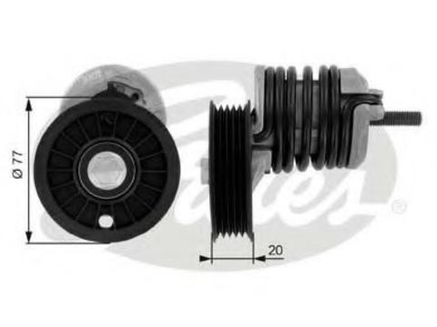 Rola intinzator,curea transmisie AUDI A4 limuzina (8D2, B5), VW PASSAT limuzina (3B2), AUDI A6 limuzina (4B2, C5) - GATES T38375