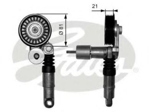 Rola intinzator,curea transmisie AUDI A4 limuzina (8D2, B5), VW PASSAT limuzina (3B2), AUDI A6 limuzina (4B2, C5) - GATES T38306