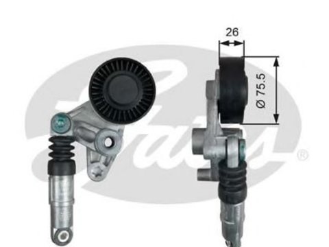 Rola intinzator,curea transmisie AUDI A6 (4F2, C6) (2004 - 2011) GATES T39043 piesa NOUA