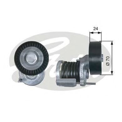 Rola intinzator,curea transmisie AUDI A6 Avant (4F5, C6) (2005 - 2011) GATES T38427