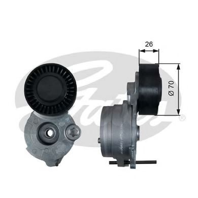 Rola intinzator,curea transmisie AUDI A7 Sportback (4GA, 4GF) (2010 - 2016) GATES T39333