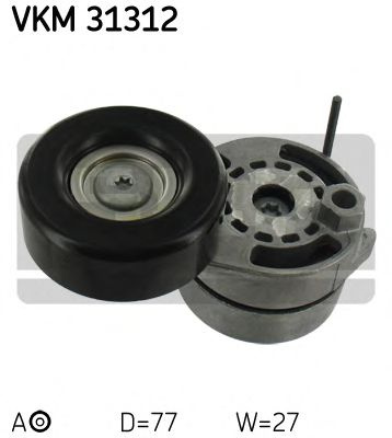 Rola intinzator,curea transmisie AUDI A8 (4E_) (2002 - 2010) SKF VKM 31312