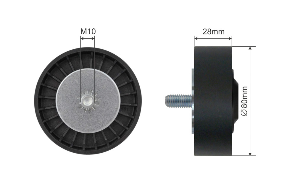 ROLA INTINZATOR CUREA TRANSMISIE, BMW 1 (E81), 1 (E82), 1 (E87), 1 (E88), 3 (E90), 3 (E91), 3 (E92), 3 (E93), 5 (E60), 5 (E61), 5 (F10), 5 (F11), Z4 (E89) 1.6-3.0 d 06.04-10.16