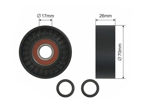 ROLA INTINZATOR CUREA TRANSMISIE, BMW 3 (E46) 2.0 d 09.01-07.06