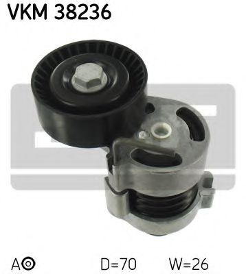 Rola intinzator,curea transmisie BMW Seria 3 (E46) (1998 - 2005) SKF VKM 38236 piesa NOUA