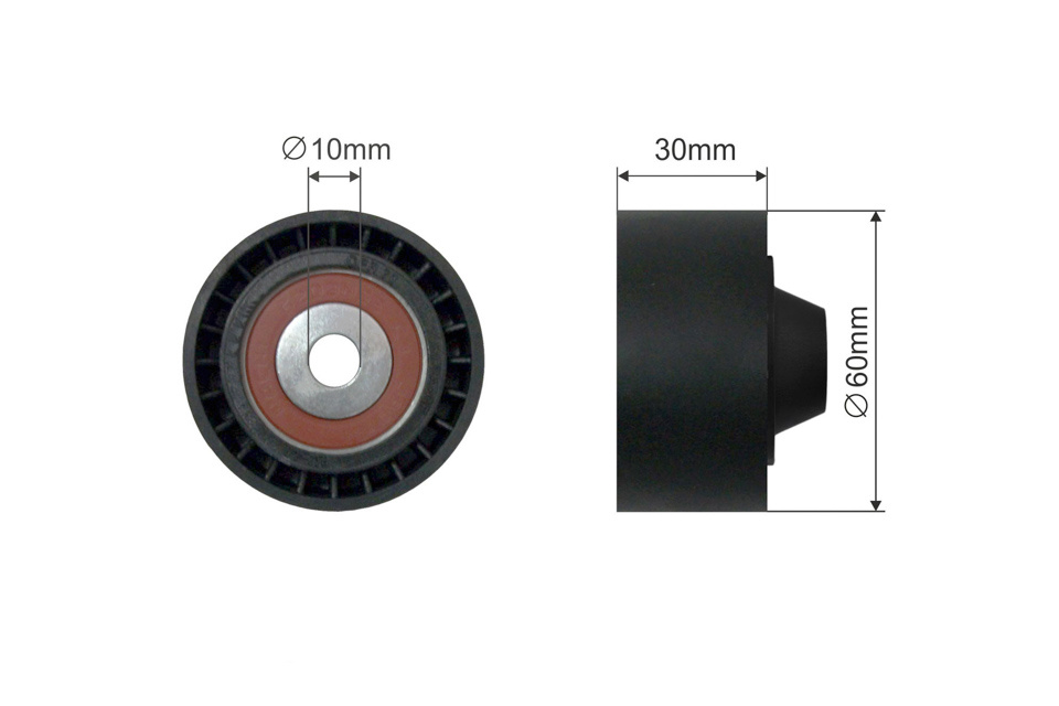 ROLA INTINZATOR CUREA TRANSMISIE, CITROEN BERLINGO, BERLINGO MULTISPACE, BERLINGO/MINIVAN, C1 II, C3 AIRCROSS II, C3 II, C3 III, C4, C4 CACTUS, C4 I 1.0-1.6LPG 06.96-