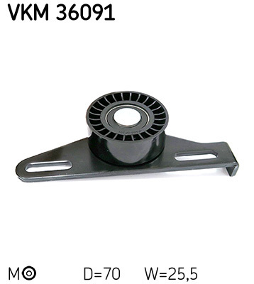 Rola intinzator curea transmisie # Dacia Logan 2009 2010 2011 2012 2013 2014 2015 2016 2017 2018 2019 2020 2021 2022 2023 2024 2025 # VKM 36091 # SKF