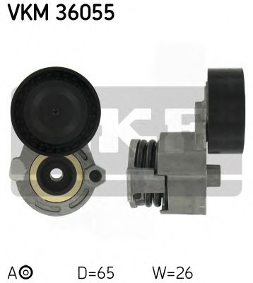 Rola intinzator,curea transmisie DACIA LOGAN II (2012 - 2016) SKF VKM 36055 piesa NOUA