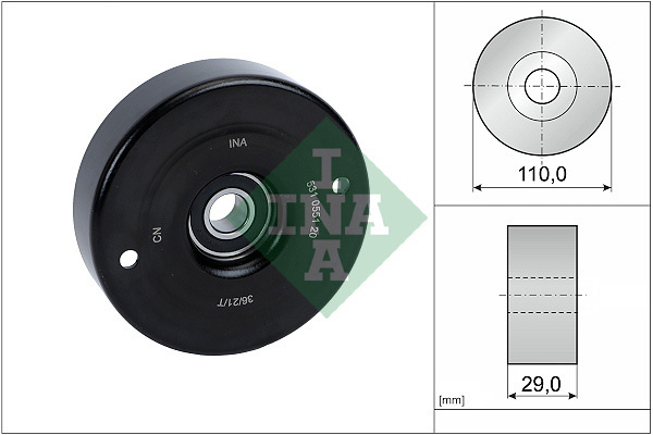 Rola intinzator curea transmisie # Daewoo Musso 1999 2000 2001 2002 2003 2004 2005 2006 2007 2008 2009 2010 2011 2012 2013 2014 2015 2016 2017 2018 2019 2020 2021 2022 2023 2024 2025 # 531 0551 20 # INA