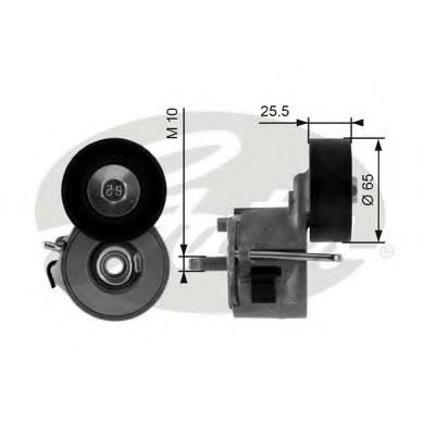 Rola intinzator,curea transmisie FIAT PANDA (169) (2003 - 2016) GATES T39014