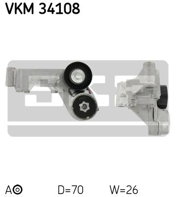 Rola intinzator curea transmisie FORD FOCUS kombi DNW Producator SKF VKM 34108