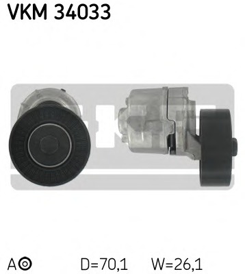 Rola intinzator curea transmisie # Ford Ka 1996 1997 1998 1999 2000 2001 2002 # VKM 34033 # SKF