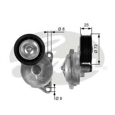 Rola intinzator,curea transmisie FORD MONDEO Mk II (BAP), FORD MONDEO Mk II combi (BNP), FORD MONDEO Mk II limuzina (BFP) - GATES T38188