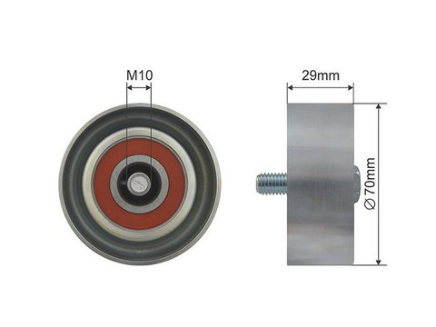 ROLA INTINZATOR CUREA TRANSMISIE HYUNDAI IX35, SANTA F II, SANTA F III; KIA OPTIMA, SORENTO II, SORENTO III, SPORTAGE 2.0/2.2D/2.4 01.09-