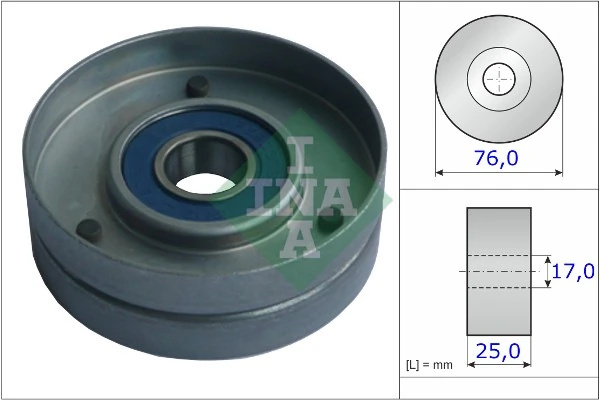 Rola intinzator curea transmisie INA VOLVO S90 I (