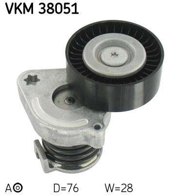 Rola intinzator,curea transmisie inferior dreapta (VKM38051 SKF) MERCEDES-BENZ,MERCEDES-BENZ (BBDC)