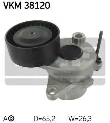 Rola intinzator,curea transmisie MERCEDES-BENZ S-CLASS limuzina (W221), JEEP COMPASS (MK49), DODGE CALIBER - SKF VKM 38120