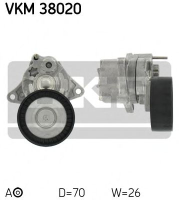 Rola intinzator curea transmisie MERCEDES SPRINTER 3,5-t bus (906) (2006 - 2016) QWP WBT007