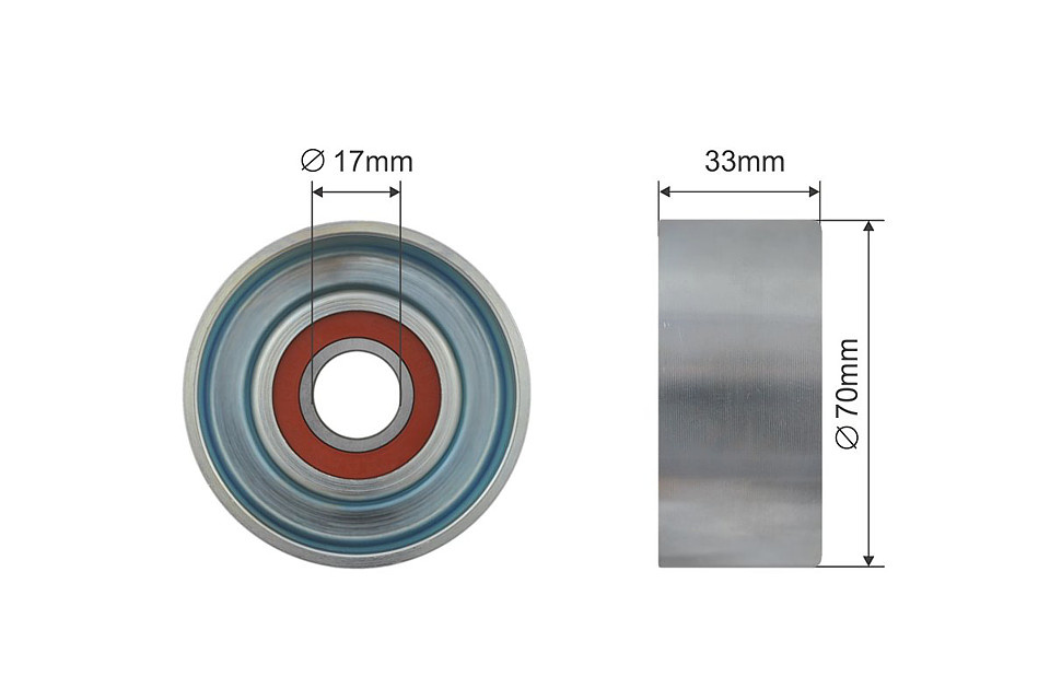 ROLA INTINZATOR CUREA TRANSMISIE, NISSAN NAVARA 05-, PATHFINDER 05-, TIIDA C11 05-12, MICRA 02-10, NOTE 05-11