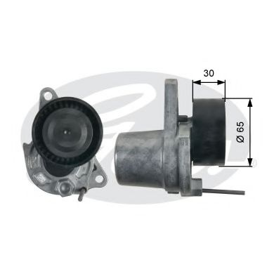 Rola intinzator,curea transmisie NISSAN QASHQAI / QASHQAI +2 (J10, JJ10) (2007 - 2016) GATES T39251