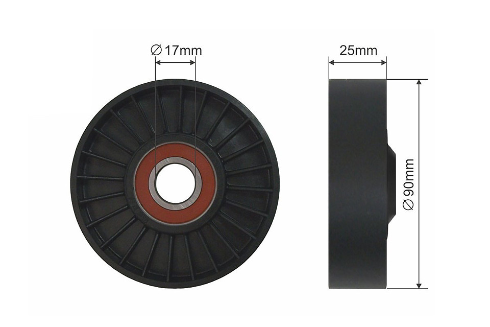 ROLA INTINZATOR CUREA TRANSMISIE, OPEL ASTRA G 2.0 dti 1999-,VECTRA B 2.0 dti 1997-,VECTRA C 2.0 dti 2002-,SAAB 9-3 2.2TID 2000-