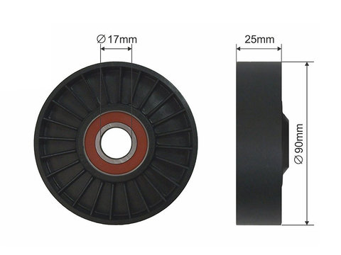 ROLA INTINZATOR CUREA TRANSMISIE, OPEL ASTRA G 2.0 dti 1999-,VECTRA B 2.0 dti 1997-,VECTRA C 2.0 dti 2002-,SAAB 9-3 2.2TID 2000-