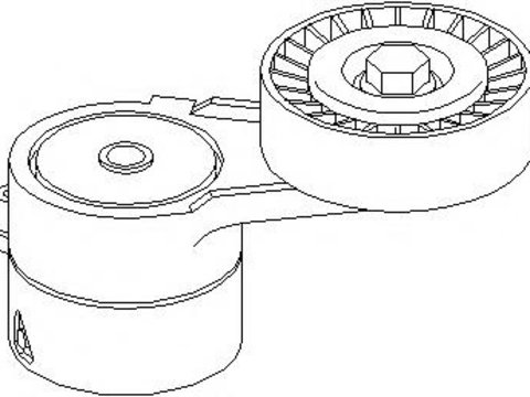 Rola intinzator,curea transmisie OPEL ASTRA G hatchback (F48_, F08_), OPEL ASTRA G combi (F35_), OPEL ASTRA G limuzina (F69_) - TOPRAN 205 741