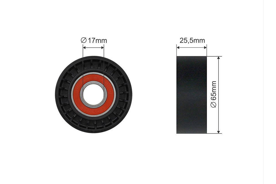 ROLA INTINZATOR CUREA TRANSMISIE, OPEL ASTRA H 1.9CDTI 2004-,VECTRA C 1.9CDTI 2004-,SAAB 9-3 1.9TID 2004-