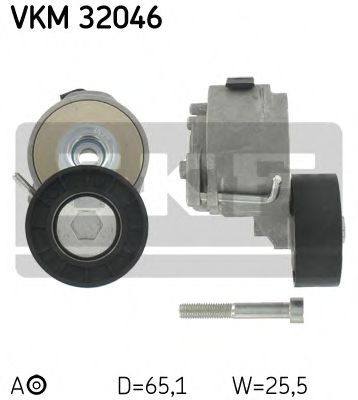 Rola intinzator curea transmisie OPEL COMBO platou / sasiu (2012 - 2016) QWP WBT050