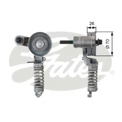 Rola intinzator curea transmisie OPEL CORSA D (2006 - 2016) GATES T38344