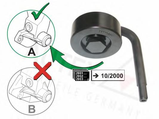 Rola intinzator,curea transmisie OPEL OMEGA B combi (21_, 22_, 23_), BMW 7 limuzina (E38), BMW 5 limuzina (E39) - AUTEX 654462