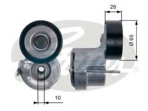 Rola intinzator,curea transmisie OPEL VECTRA C, OPEL VECTRA C GTS, VAUXHALL VECTRA Mk II (C) - GATES T39174